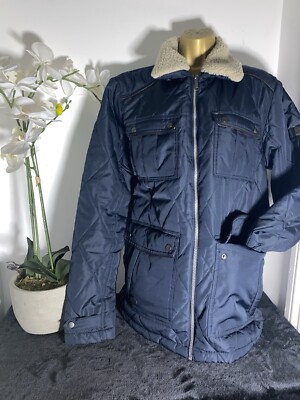 REGATTA MENS NAVY QUILTED JACKET/ COAT SIZE M UK