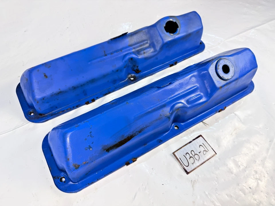 OEM 1965 1966 1967 FORD MUSTANG GALAXIE FAIRLANE 352 390 428 VALVE COVERS U3B-21 - Imagem 3 de 4