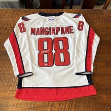 Andrew Mangiapane Signed Washington Capitals Jersey PSA DNA Autographed