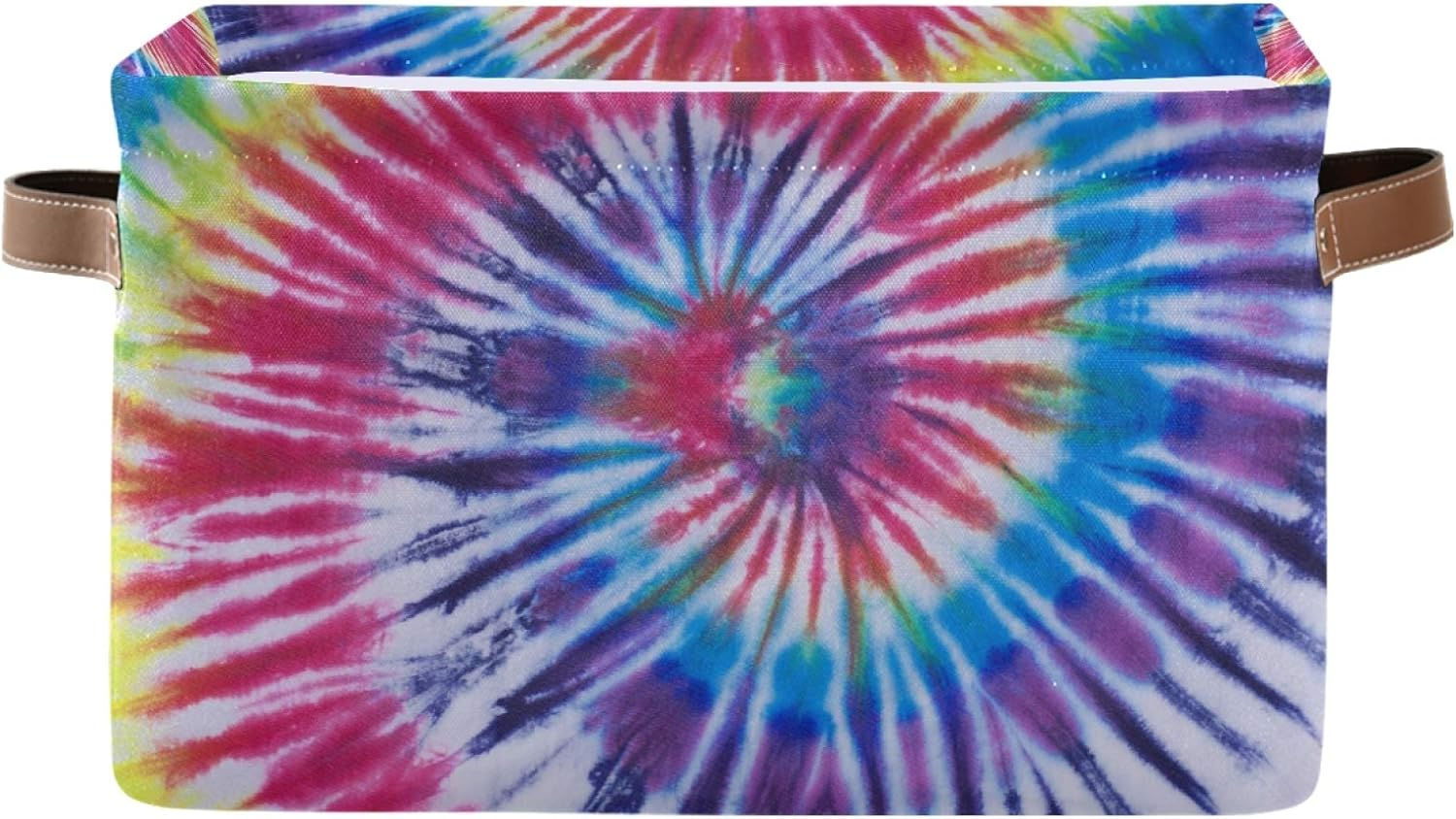 AUUXVA Storage Basket Abstract Swirl Tie Dye Pattern Storage Cube Box Durable
