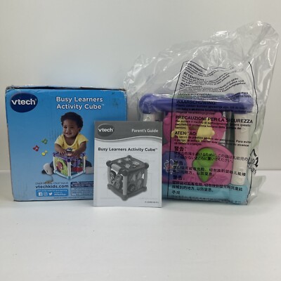 VTech 80-150589 Busy Learners Activity Cube Motor Skills Imaginative Play READ