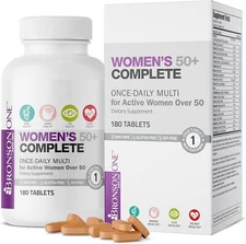 Bronson ONE Daily Women’s 50+ Complete Multivitamin Multimineral, 180 Tablets