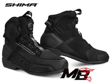 SHIMA EDGE WP Scarpe Moto Motociclista Uomo impermeabili nero alta qualità