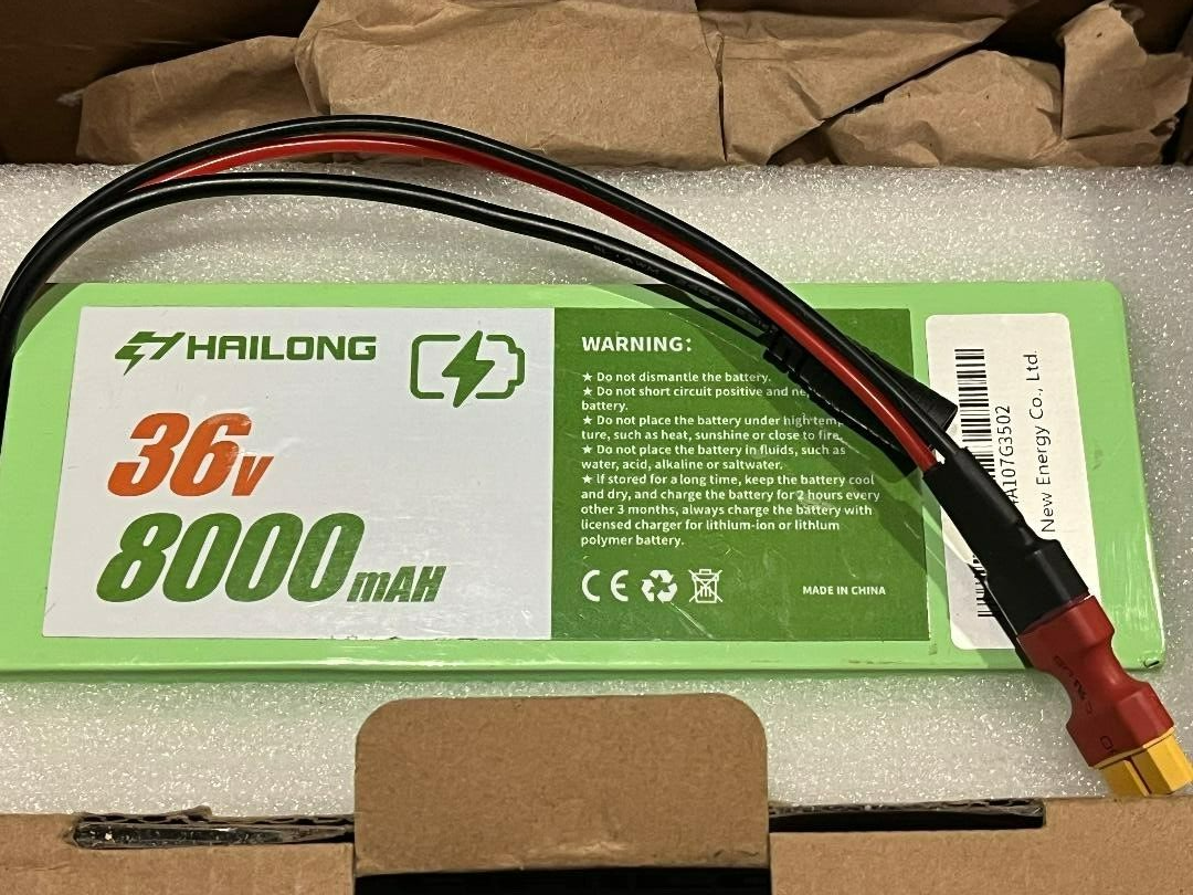 Hailong 36V E-Bike Battery 8Ah Lithium-Ion Battery Pack
