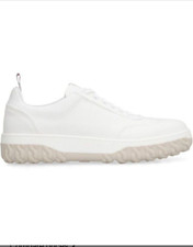 Brand New Thom Browne Men's Cotton Canvas Heritage Sneaker, White, US 9