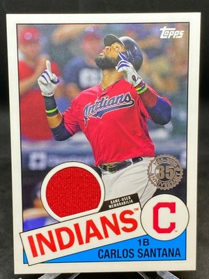 carlos santana indians jersey