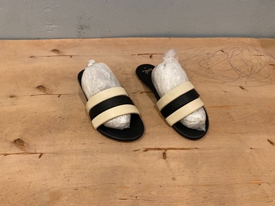NWOT/B Beek Calibird Slide Sandal , Black Leather , Sz US 10