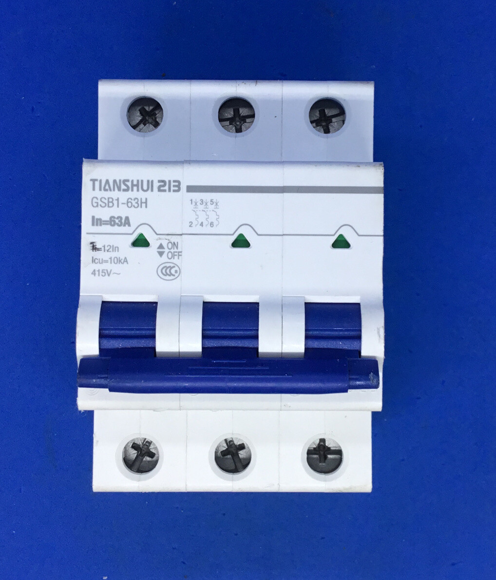 haddy1831 JJB・Bunaken・Baticon 3点 Tianshui 213 Miniature Circuit Breaker GSB1-63H 3P 63A | eBay