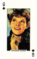 KATHARINE HEPBURN Star of the Silver Screen Hollywood Single Swap Playing Card