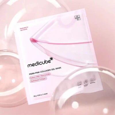 1x MEDICUBE PDRN Rosa Kollagen Gelee Gel Maske für glatte Feuchtigkeit # UK VERSAND #