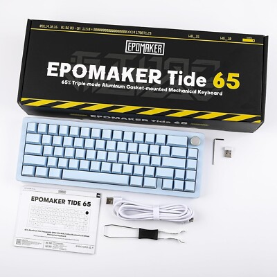 EPOMAKER Tide65 QMK/VIA Bluetooth/2.4Ghz/USB-C 65% Aluminum