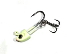 10 Ribbon fish Jigheads with treble hook