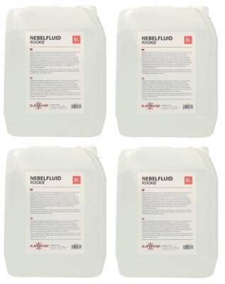 20 Liter (2,45 /l) ROOKIE PROFI Nebel Fluid Flüssigkeit Smoke Fluid von DJ Power