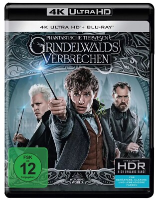 PHANTASTISCHE TIERWESEN: GRINDELWALDS... EDDIE REDMAYNE, 2 ULTRA HD BLU-RAY NEU