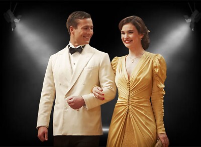 Glen Powell, Lily James - The Circle in Black and White or Color Photo v003 1