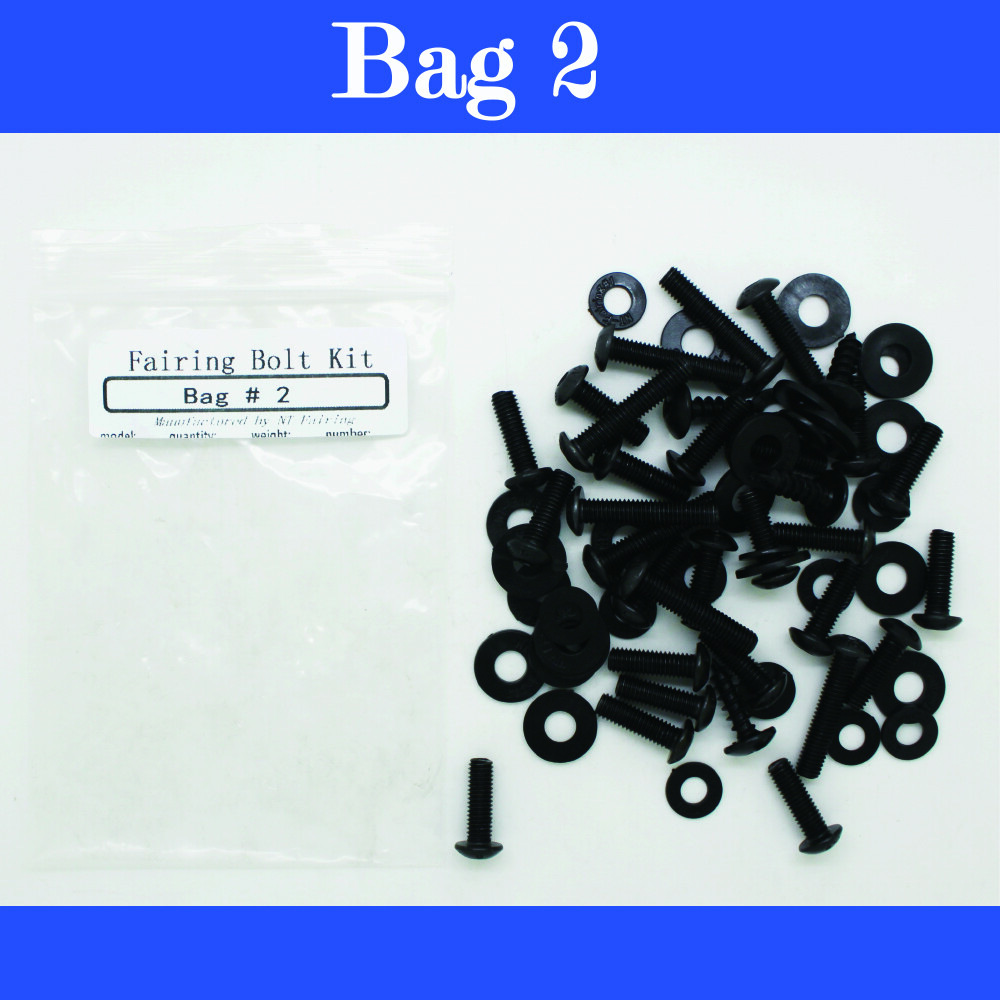Universal Black Fairing Bolt Kit Screws Fit for SUZUKI GSXR 600 750 1000 1300 image