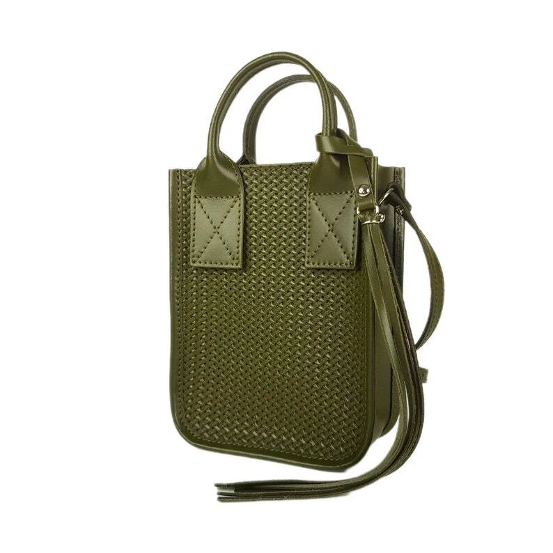 COACH Borsa a mano donna in pelle viola tracolla melanzana tracolla mini tote