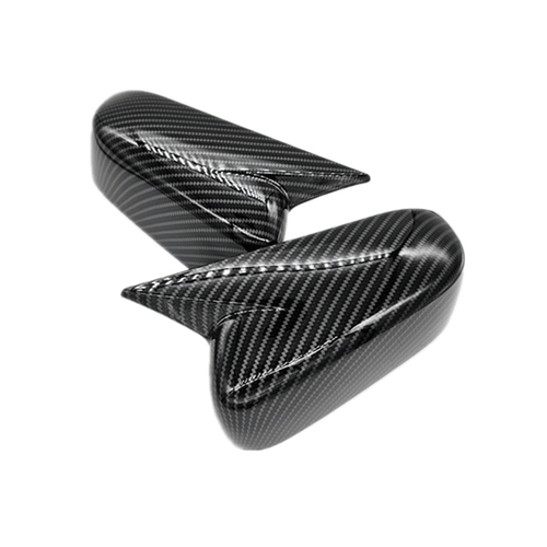 For Honda Accord 7th 2003-2007 Carbon ABS Ox Horn Rear View Mirror Cover Trim 2x - Foto 9 di 9