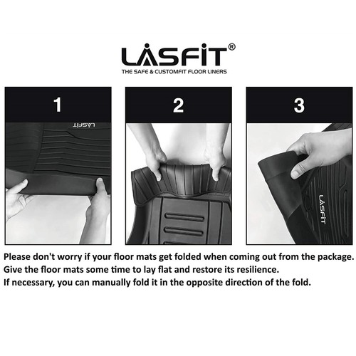 Lasfit Floor Mats for Hyundai Santa Fe 5 Seats 20202023 All Weather
