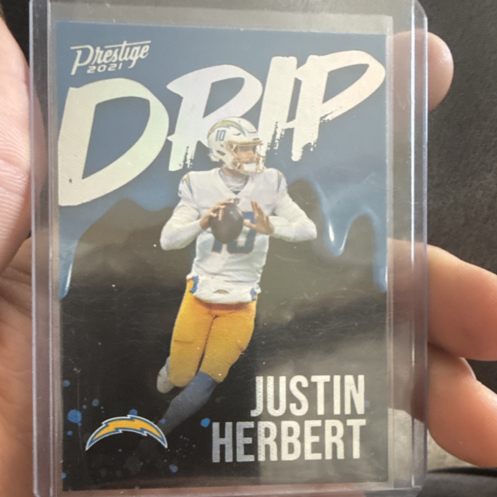 2021 Panini Prestige Drip Justin Herbert #ND-JH Chargers NFL Football Card
