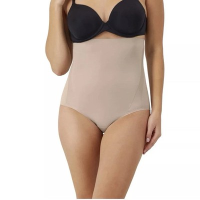 MAIDENFORM Flexees High Waist Brief SCULPTS Ultra Firm Cool Comfort Blush MEDIUM
