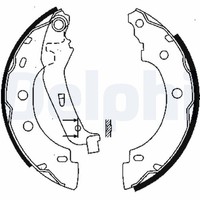 Bremsbackensatz Delphi LS1842 FüR FC0 Renault Nissan Kangoo KC0 Kubistar FC01