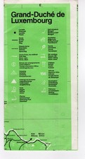 Luxemburg Tourist Map 1980s