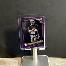 2025 Panini Prizm Black Bill Cowher Purple Prizm /99 Steelers  Coach 