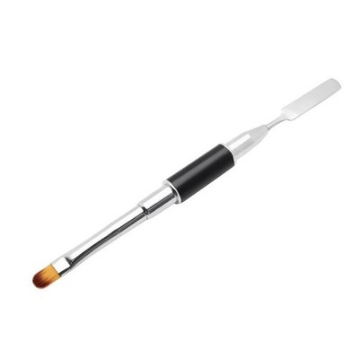 Dual Ended Beauty Edelstahl Pinsel für Acryl Nagel Design DIY
