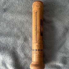 Vintage Wooden Baseball Bat Marked No. 711 Indusco Alcohol Tester