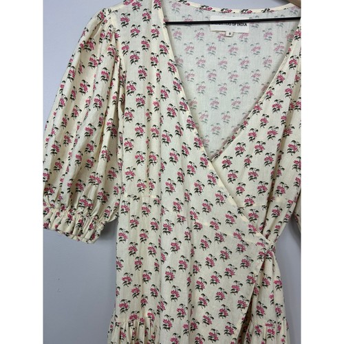 Maxi Vestido Daughters of India Zuri Envolvente Peonía Talla Pequeña - Imagen 9 de 15