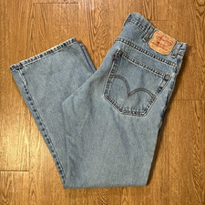 Vintage Levi s 517 Jeans Bootcut Men s 34x32 32x28 Blue Fade Denim Y2K 2006