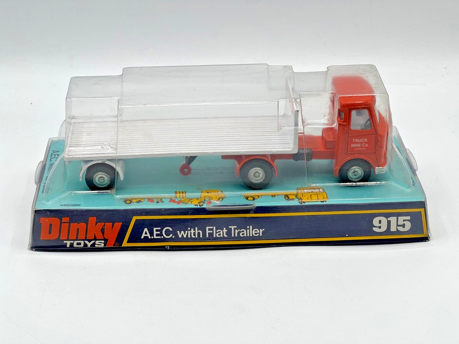 Dinky 915, AEC With Flat Trailer - Free Price Guide & Review