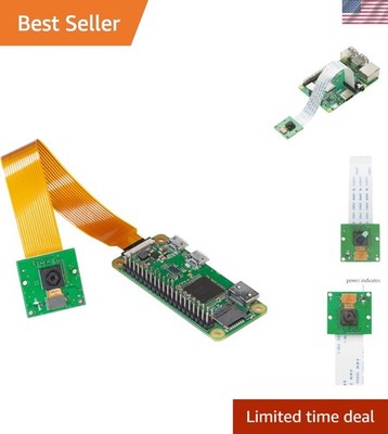Compact 5MP Raspberry Pi Camera: 1080P Clarity with Flexible Connector Options