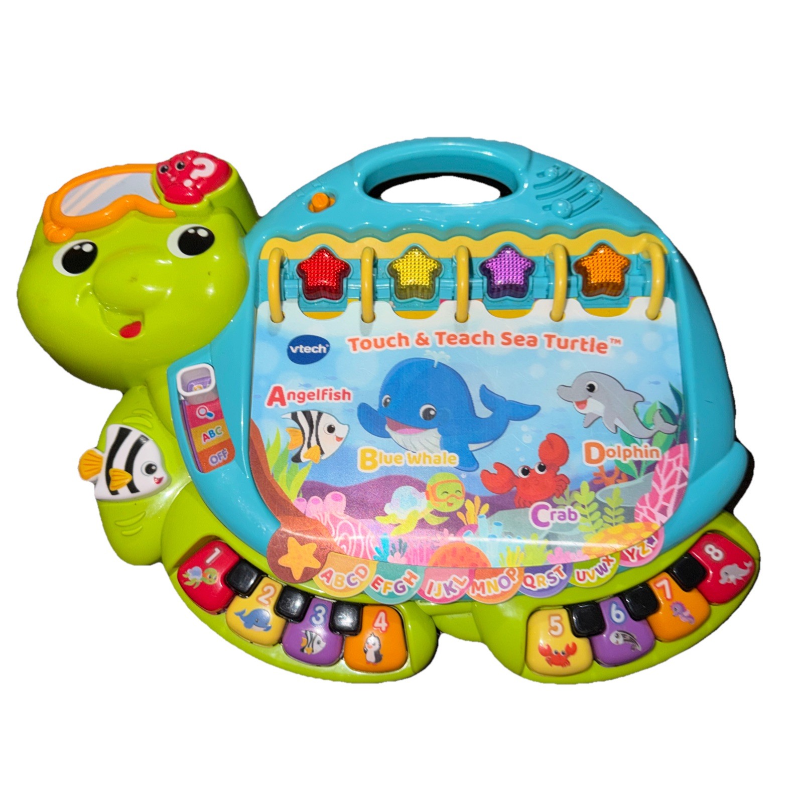 Vtech Touch And Teach Sea Turtle Untested, Needs To Be Cleaned