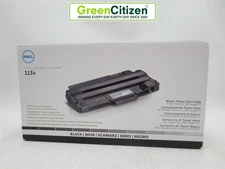 Dell 113X High Yield Black Toner Cartridge Genuine New Sealed 