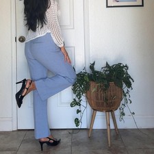 Nine West Light Blue Straight Leg Pants Petite Size 2