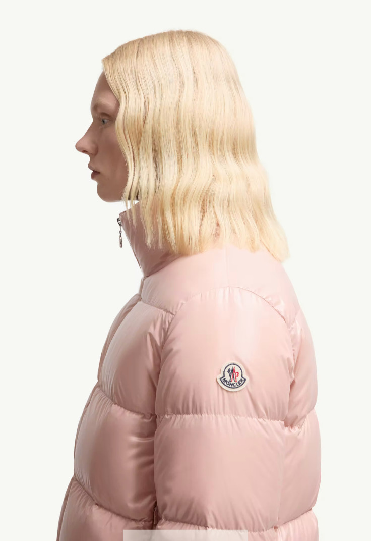 Womens Moncler Pink Abbadia Short Down Jacket Size 00 XS BNWT+Receipt thumbnail 4