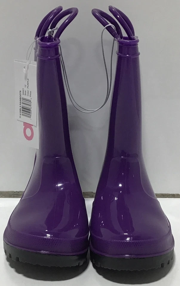 Botas de lluvia impermeables JOSMO para niñas en púrpura talla 12 Foto 2 de 4