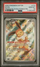 Pokémon TCG Eevee Prismatic Evolutions Promo SVP173 - PSA 10 GEM Mint 💎  