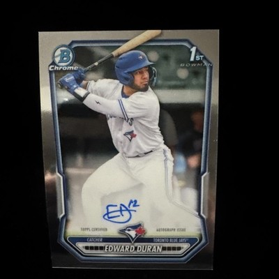 Topps Bowman Chrome 2025 Edward Duran 1st Bowman RC Auto #CPA-ED Blue Jays