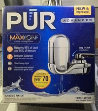 PUR FM-3700B Chrome Faucet Water Filtration System w/ 1 Filter