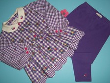 Gymboree VTG girls "SCHOOL DAYS" MEDIUM...2 PC SET...RAINBOW TAG...FALL 1995