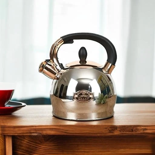 2.8 Quart Stainless Steel Whistling Tea Kettle with Metal Capsulated Bottom