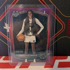 Bowman 2023 Chrome University Agot Maker Purple Refractor BCP-34 /199 Basketball