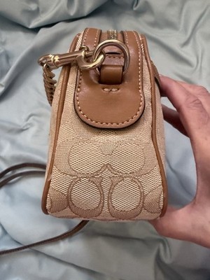 yuri様⭐直輸入⭐COACH⭐クラッチハンドバッグ ストロー ベージュ スマホ Coach Isla Chain Crossbody Bag F28959 w/COA | eBay