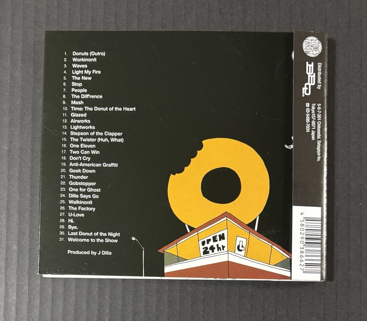 J Dilla Donuts 2024 Japan Reissue CD OBI Digipak Stones Throw