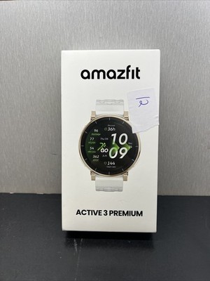 Amazfit Active 3 Premium GPS Running Smart Watch, 1.32'' AMOLED Sapphire Display