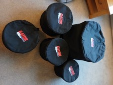 Gator soft drum cases x5 kick snare low tom high tom floor tom