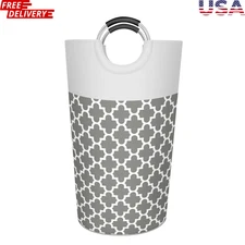 90L Large Laundry Basket Laundry Hamper Bag Washing Bin Clothes Bag Collapsible